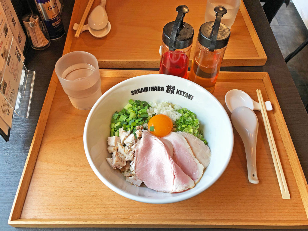 限定のまぜ麺は無化調ならではの味：Sagamihara欅