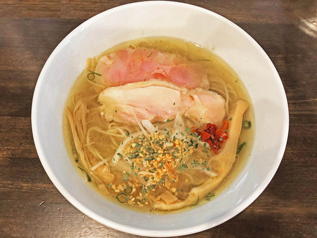漸く食べられた！：しおらーめん進化　町田駅前店の「進化の青辛麺」