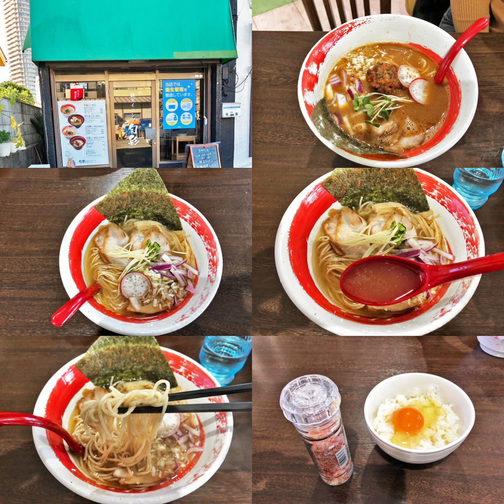 麺ダイニング　旬彩の「天然真鯛ラーメン」と「海老ラーメン」