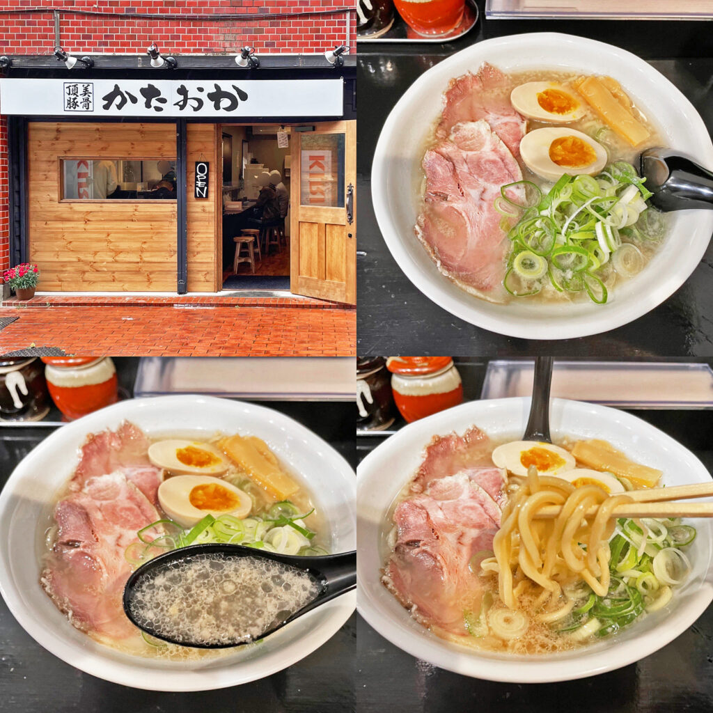 ライトなホープ軒「八王子ホープ軒 かたおか」のラーメン(太麺)+味玉