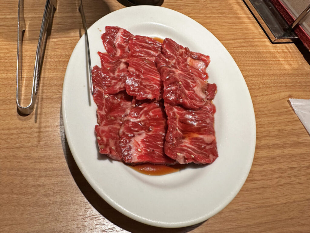 大塚「焼肉冷麺だいじゅ」のランチ「ハラミ定食」