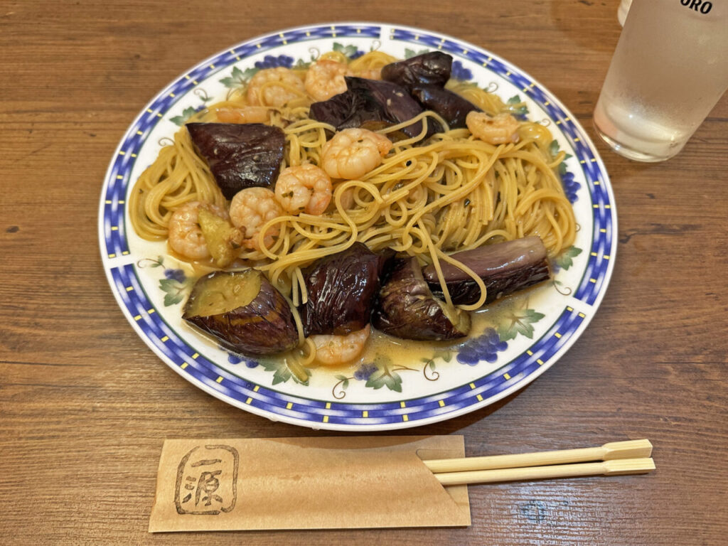 相模大野の創作居酒屋「お米とお肉のお店 一源」のランチパスタとチャーシュー丼