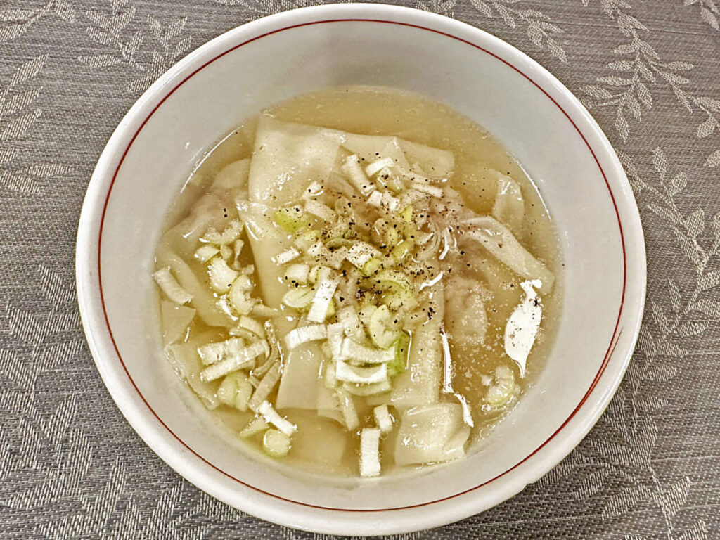 久しぶりに「我が家流ワンタン」を作ってみた