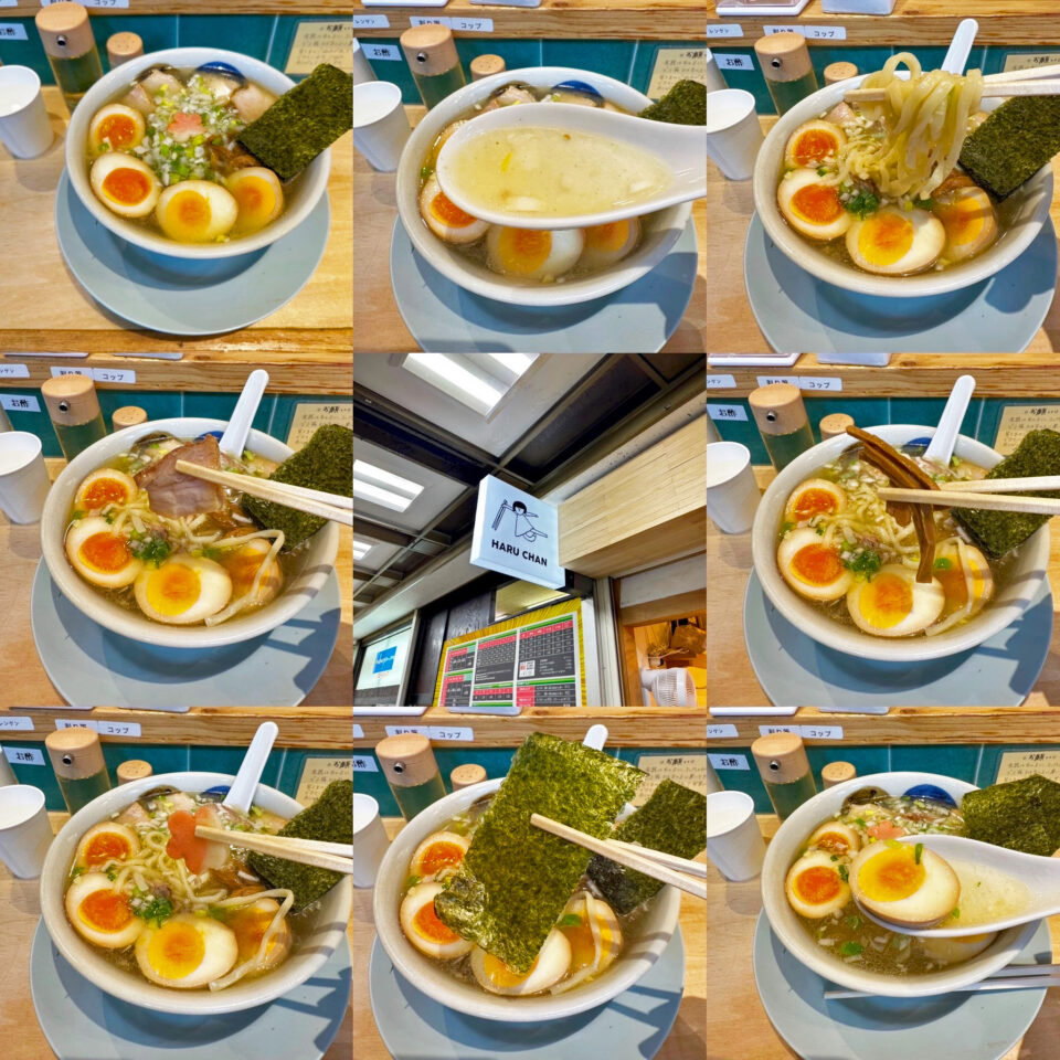新橋「はるちゃんラーメン」の「特製中華そば」と「はるたま」