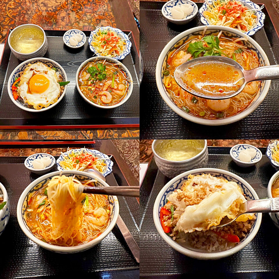 町田「マイペンライ」の平日限定スペシャルランチ「ガパオライス＆トムヤムラーメン」