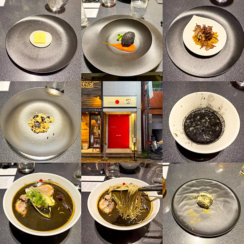 Japanese Soba Noodles蔦の会員制「夜蔦」の5月の限定ラーメン「Mar Nero Soba」のLimited Course