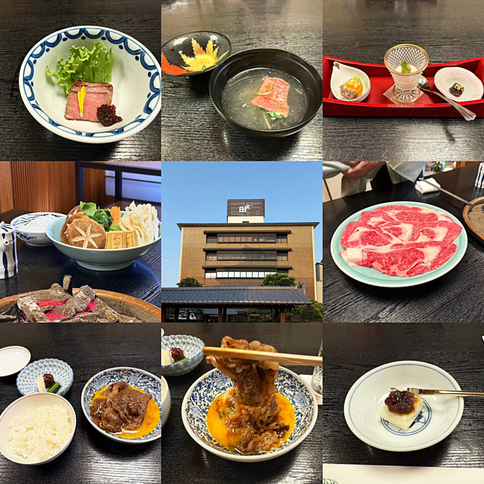 松阪「和田金」の「寿き焼きコース（松）」