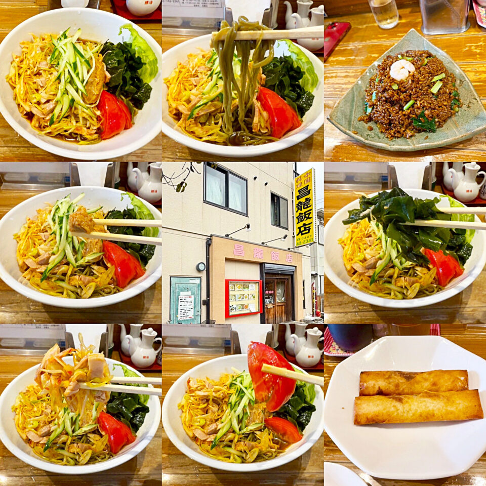 相模大野「昌龍飯店」の「冷やしネギチャーシュー」と「元気ヤキメシ」＋「ハルマキ 」