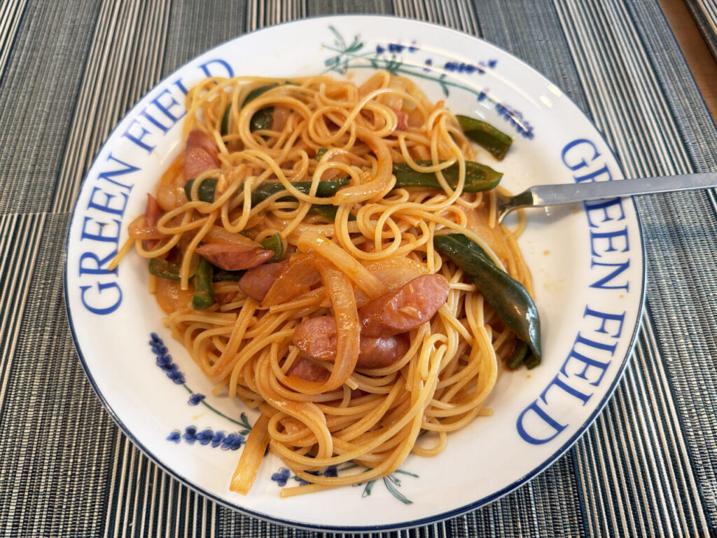 今日のランチ:「お手軽ナポリタン風」