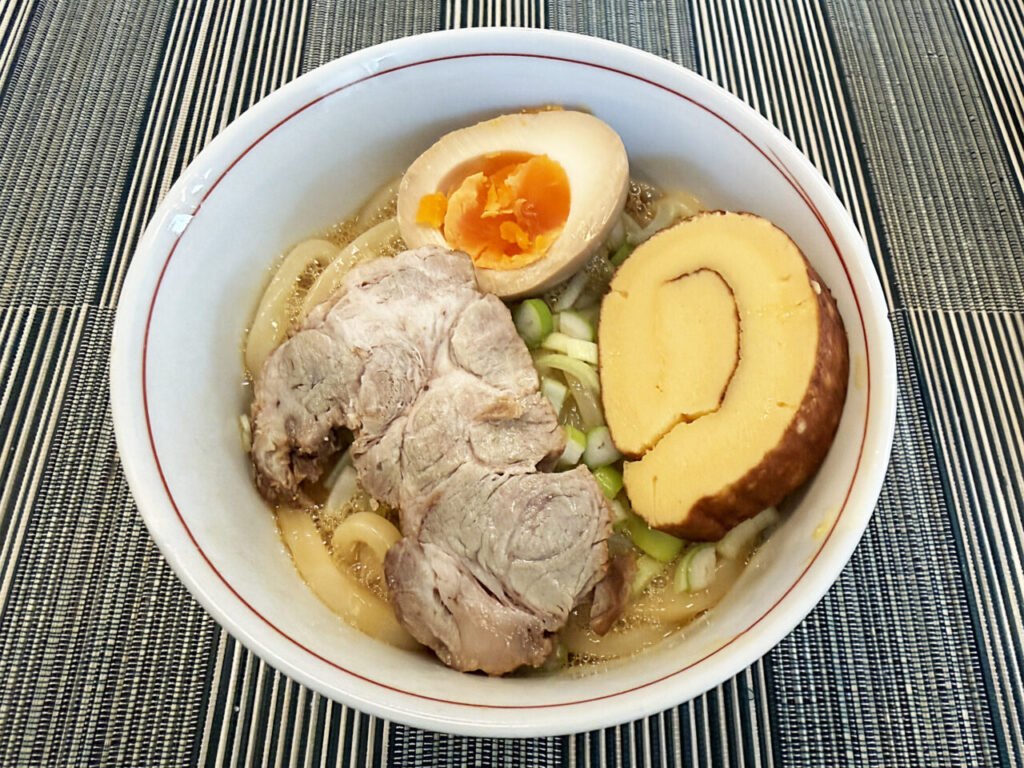 自作「竹岡式ラーメン」の醤油ダレで「釜玉うどん」を作ってみた
