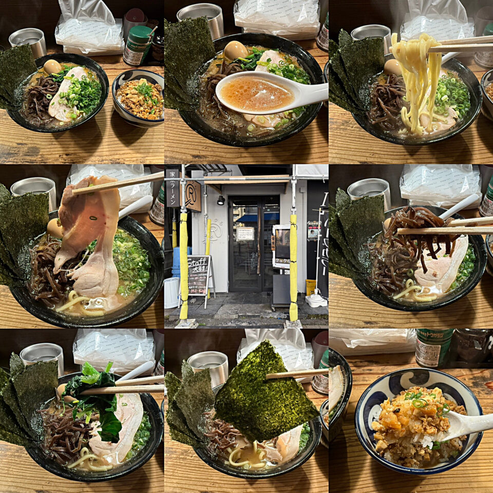 相模大野「家系ラーメン クックら」の「塩とんこつ」と限定丼の「麻婆丼」