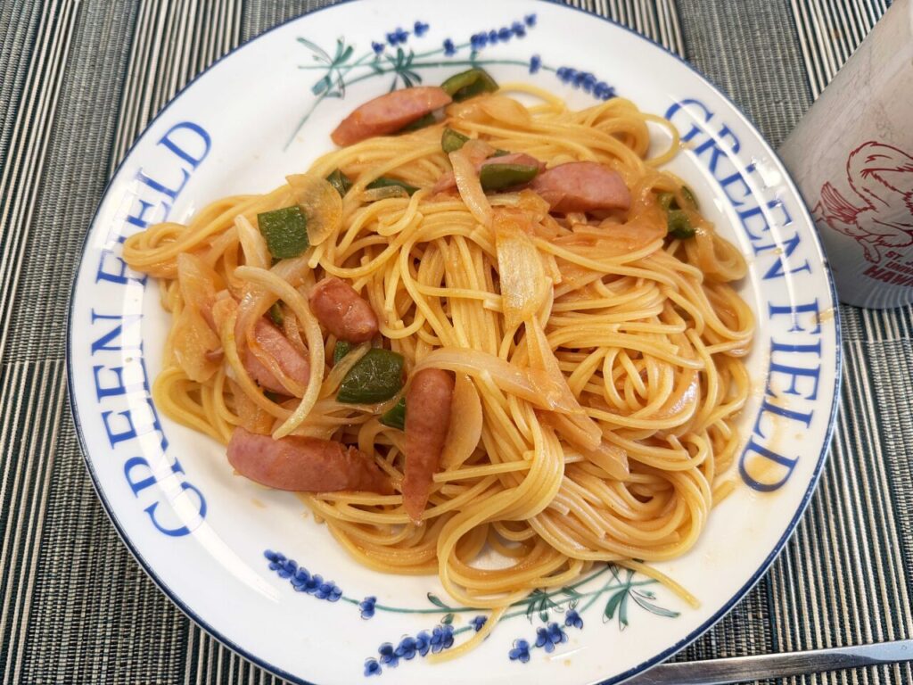 クッキング：今日のランチ「お手軽ナポリタン風」