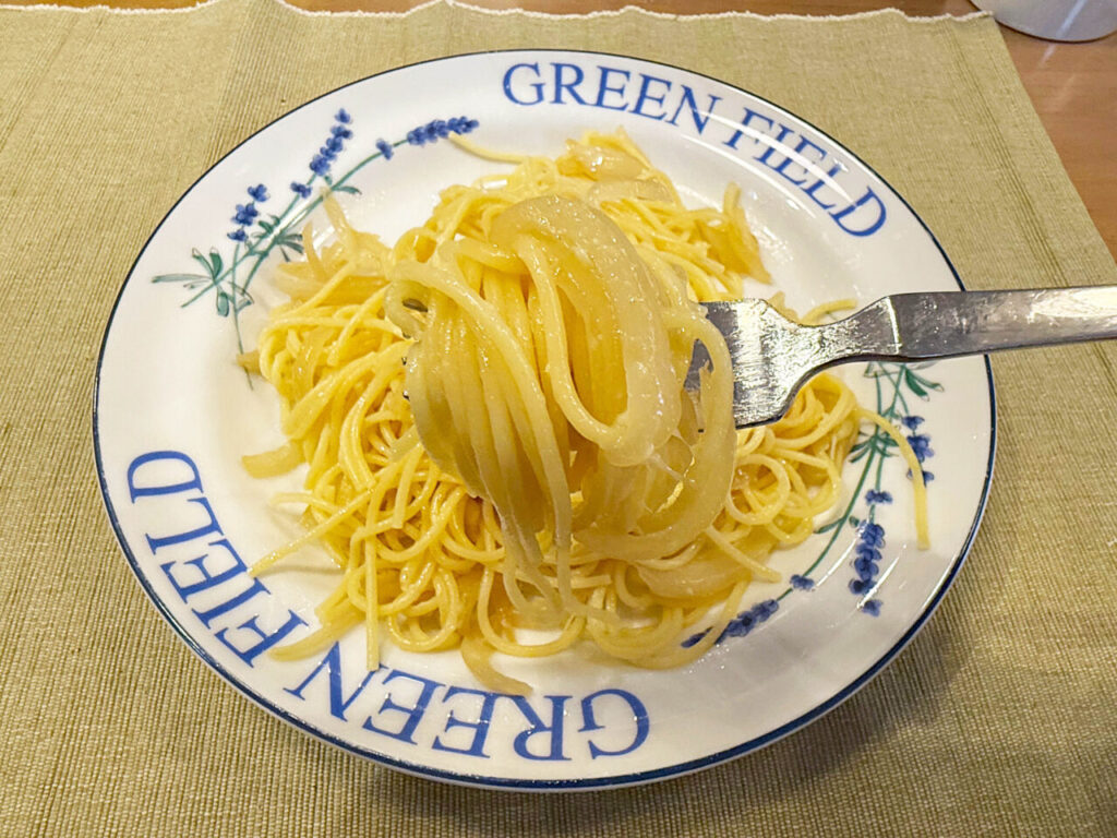 クッキング:鳥羽周作シェフの「新玉ねぎのパスタ」を作ってみた