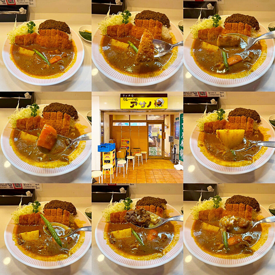 町田ターミナルプラザ2F：「リッチなカレーの店アサノ」の「リッチなカツカレー」＋「リッチなキーマ」