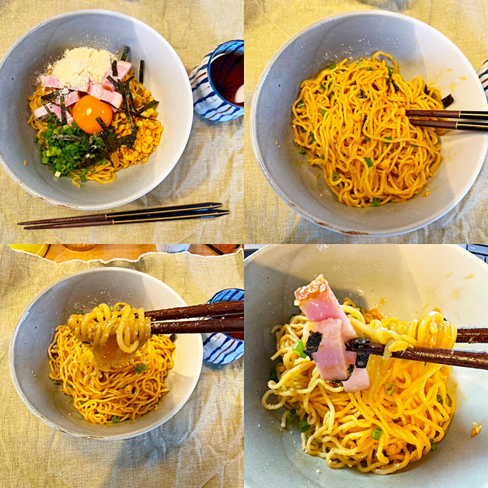 クッキング：「マルちゃん焼きそば」を使った「レンチン油そば」を試してみた