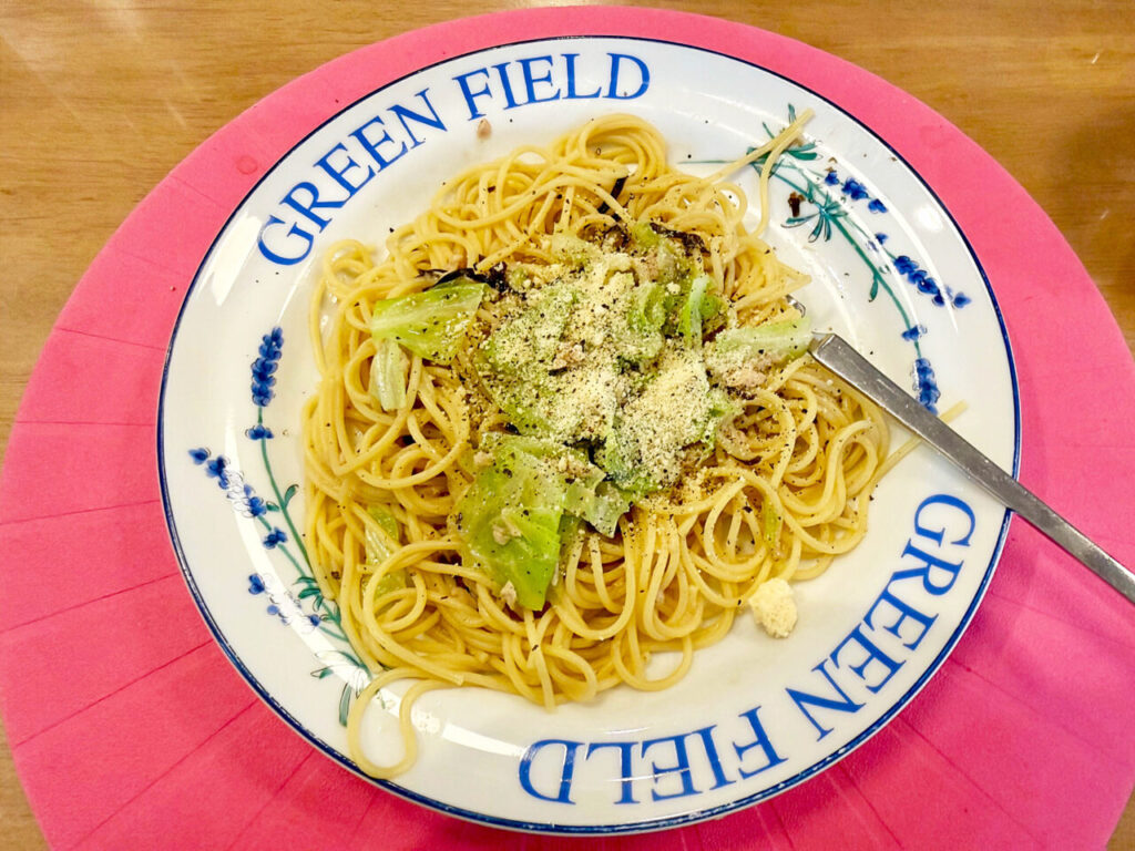 クッキング：鳥羽周作シェフの「ツナブロッコリーパスタ」をアレンジして「ツナキャベツパスタ」を作ってみた